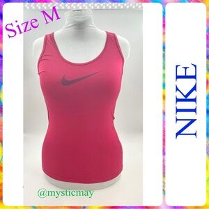 Women’s NIKE Pro Cool Dri-Fit Training Tank Top Size M in Dark Pink / Burgundy
